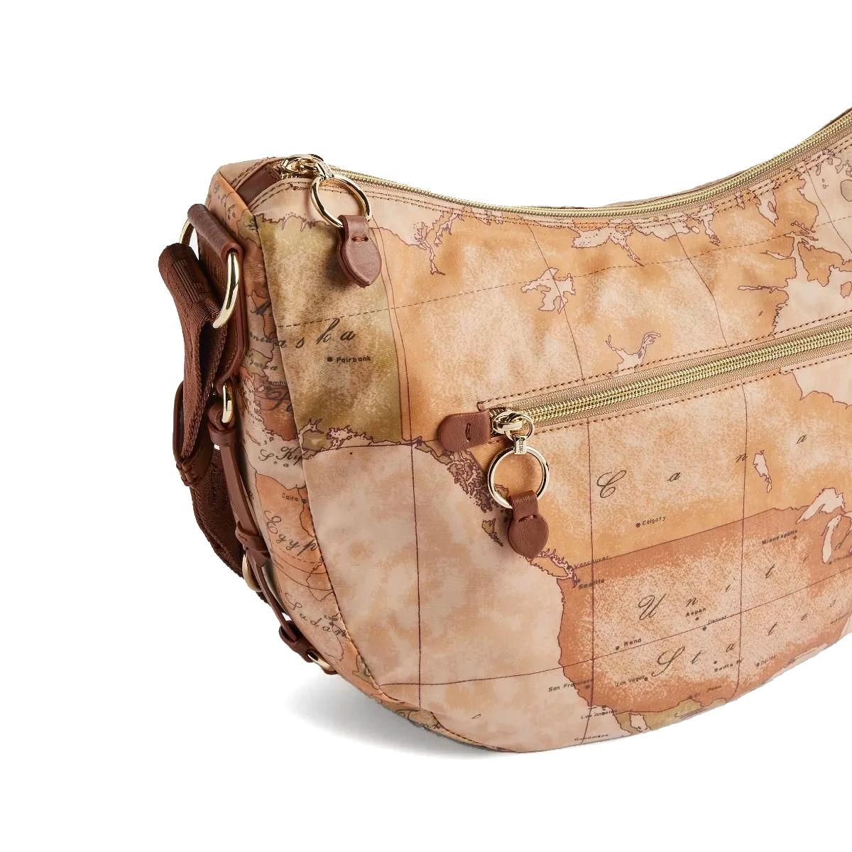 Alviero Martini 1a Classe Tracolla Mezzaluna Grande Embrace Soft Castagna - 3