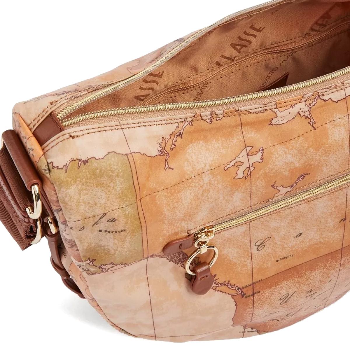 Alviero Martini 1a Classe Tracolla Mezzaluna Grande Embrace Soft Castagna - 4