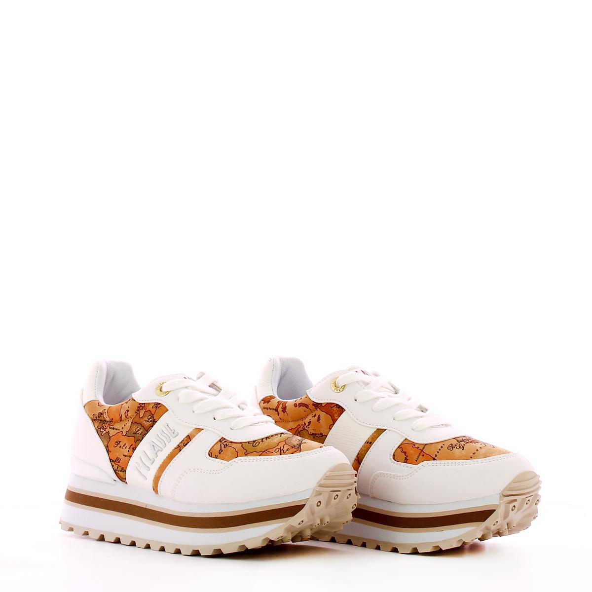 Alviero Martini 1a Classe Running stampa Geo Bianco Geo Beige - 2