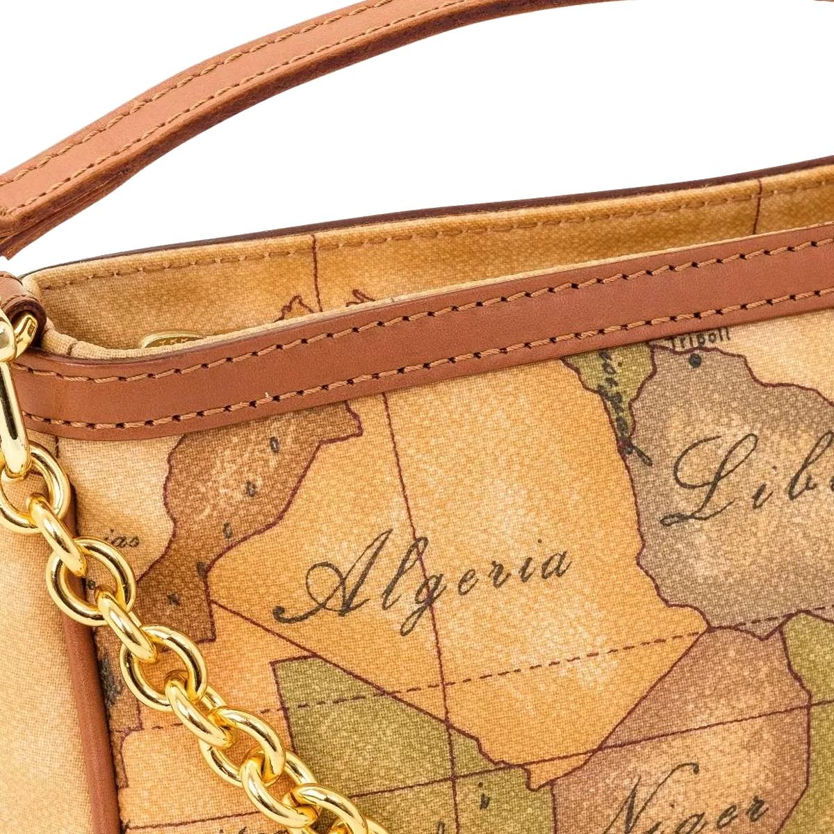 Alviero Martini 1a Classe Mini Borsa a tracolla con catena Geo Classic Naturale - 3