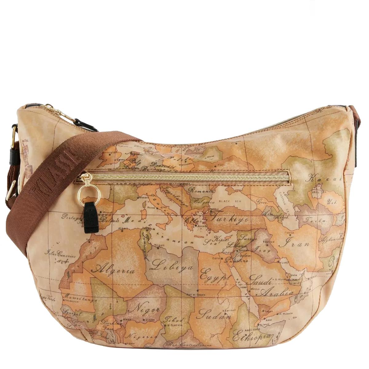 Alviero Martini 1a Classe Mezzaluna Social Soft Grande Castagna - 1