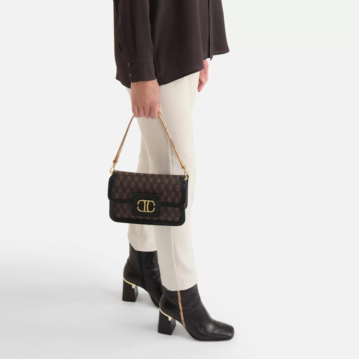 Alviero Martini 1a Classe Borsetta Frame Bag Monogram Nero - 2