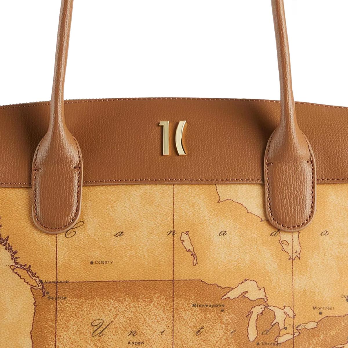 Alviero Martini 1a Classe Shopping bag Heritage Geo Tabacco - 5