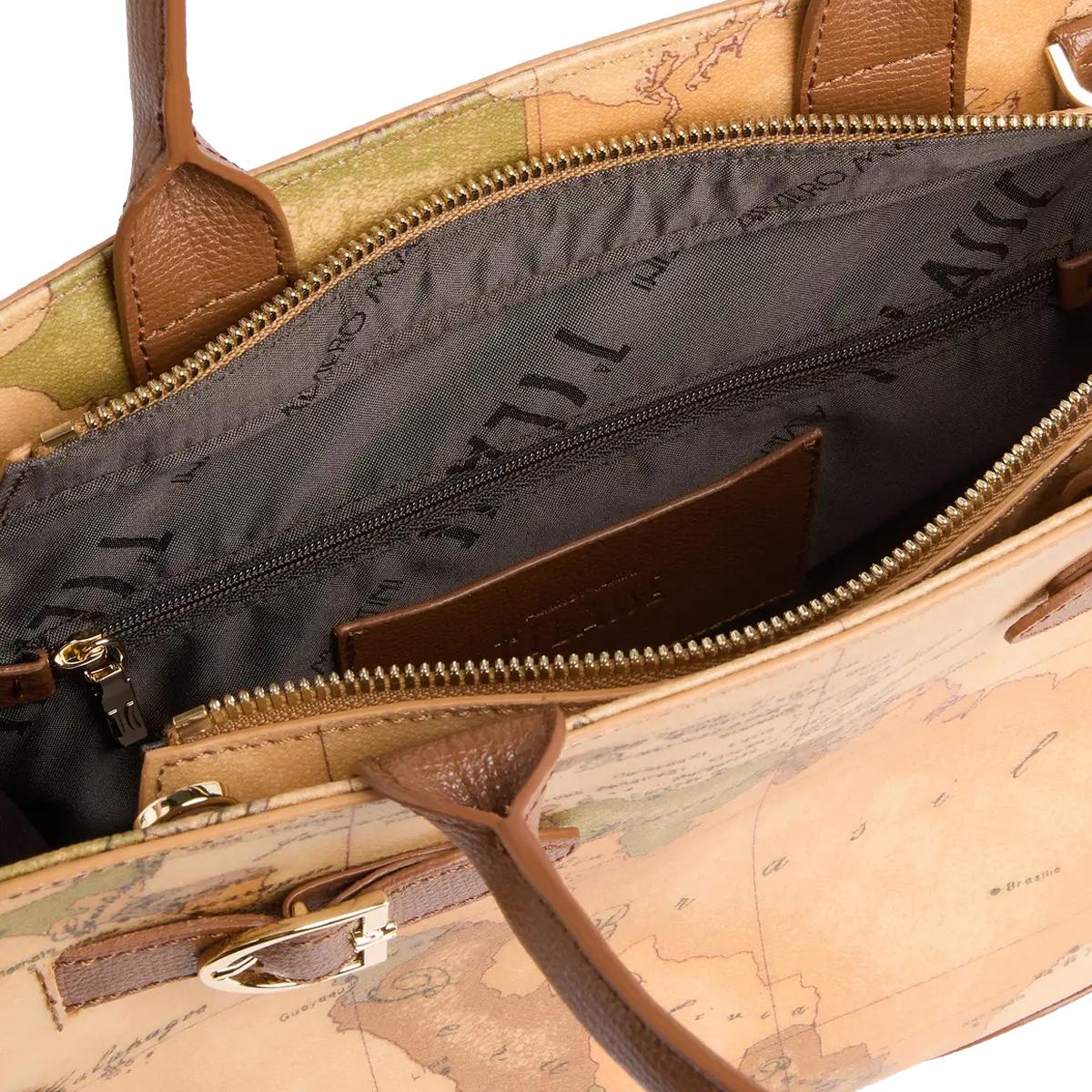 Alviero Martini 1a Classe Borsa a mano Valley Geo Castagna - 4