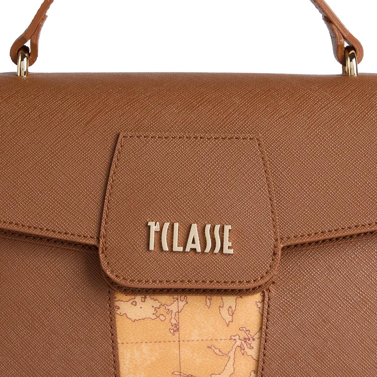 Alviero Martini 1a Classe Borsa a mano Piccola Windy City Castagna - 3