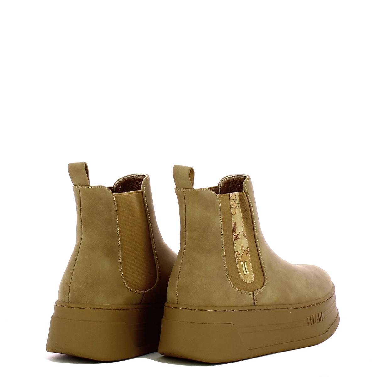 Alviero Martini 1a Classe Beatles Boots Platform Beige - 3