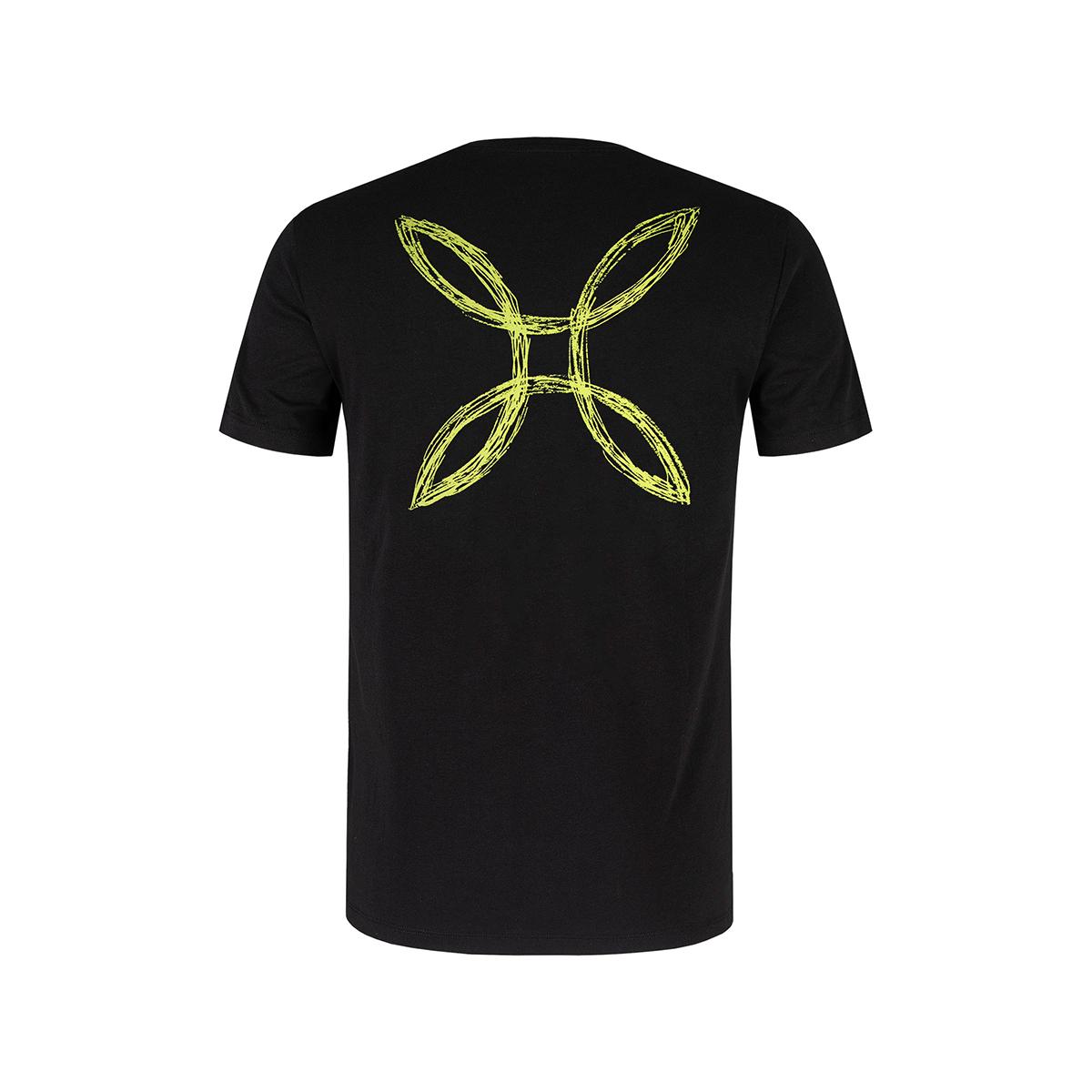 MNTR T-Shirt Pencil Logo Nero Verde Lime - 2