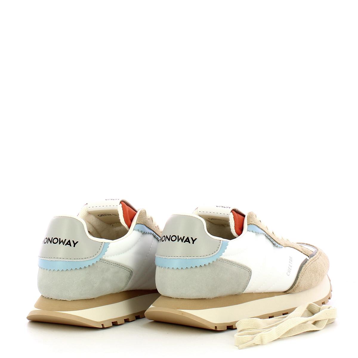 MOWA Sneakers Donna Cheetah White Grigio Taupe - 3