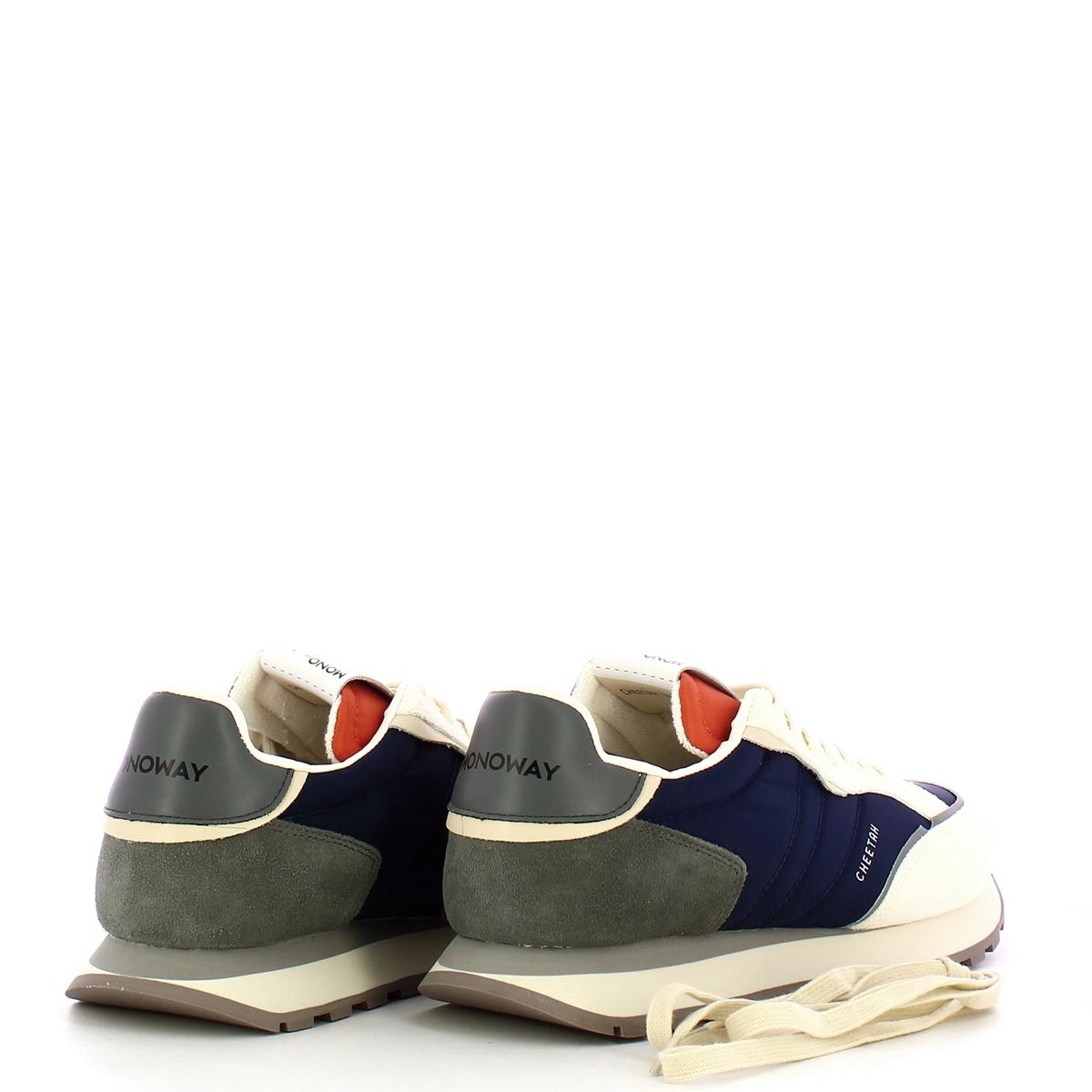 MOWA Sneakers Cheetah Navy Blu Orange Grigio - 3