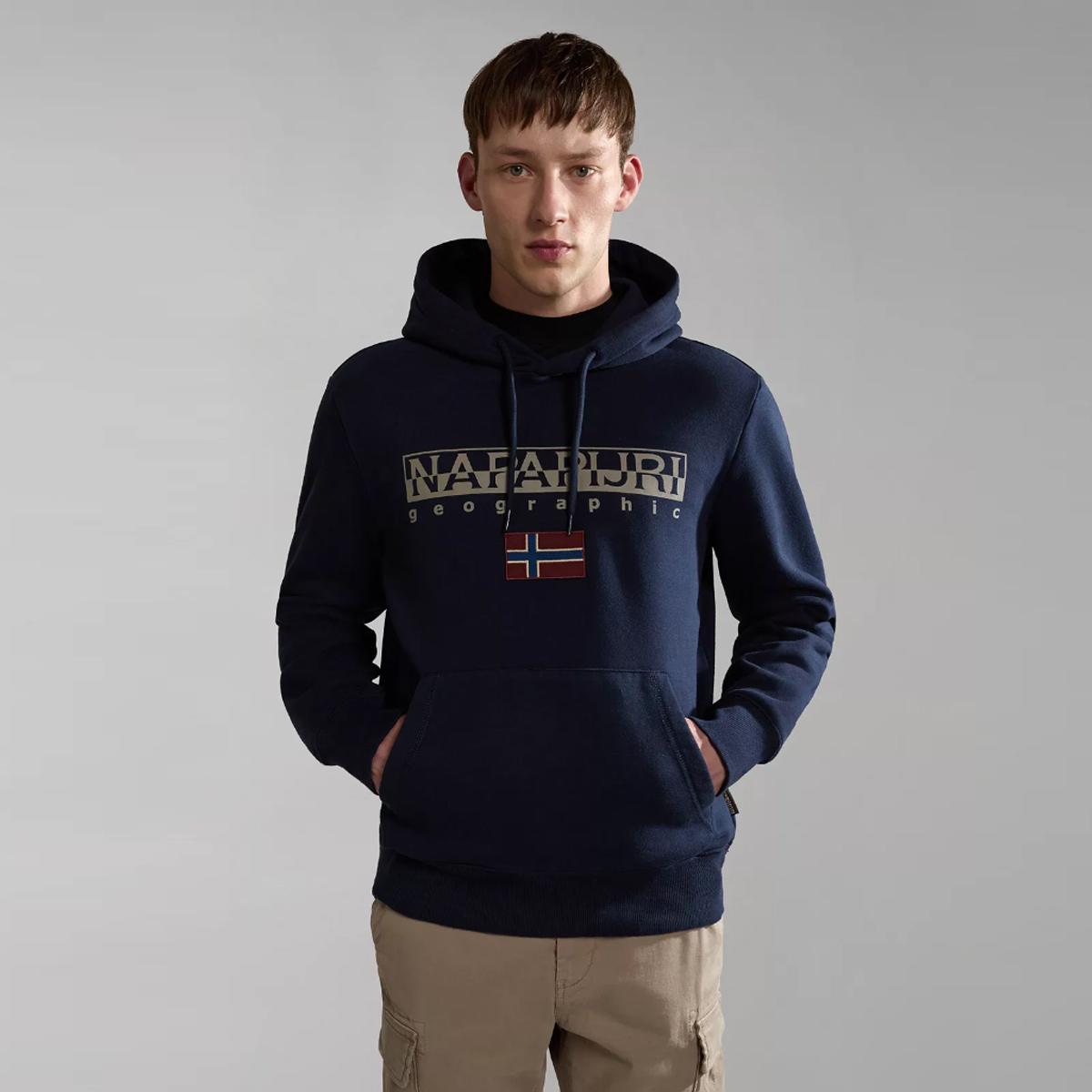 Napapijri Felpa con cappuccio Ayas Winter Blu Marine - 3