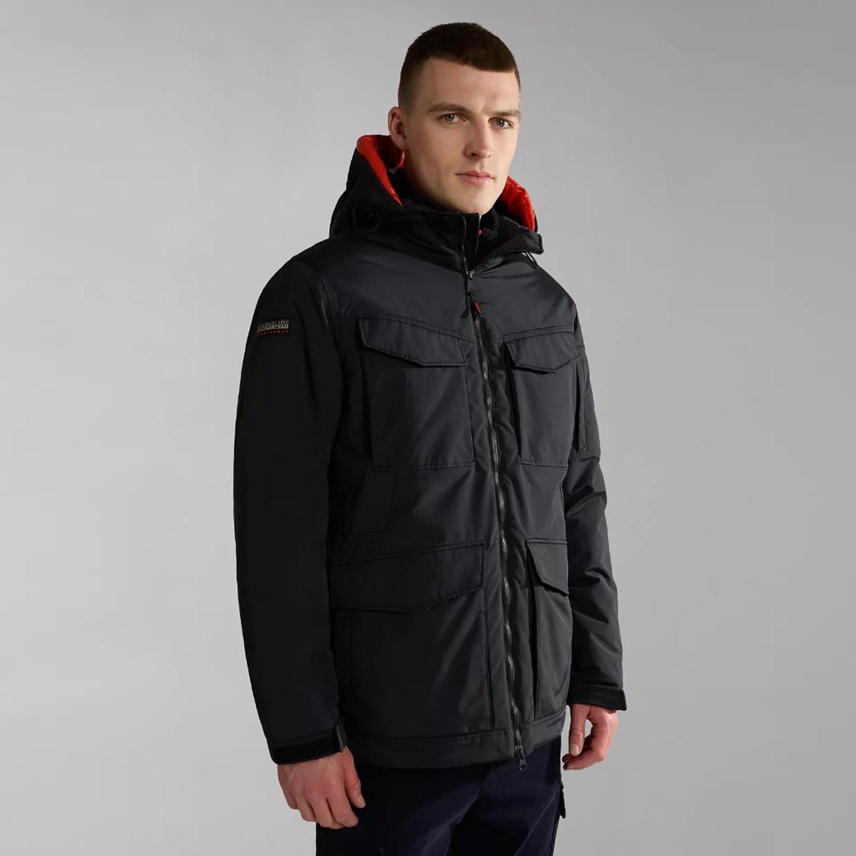 Napapijri Giacca militare Field 20-22° Black - 4