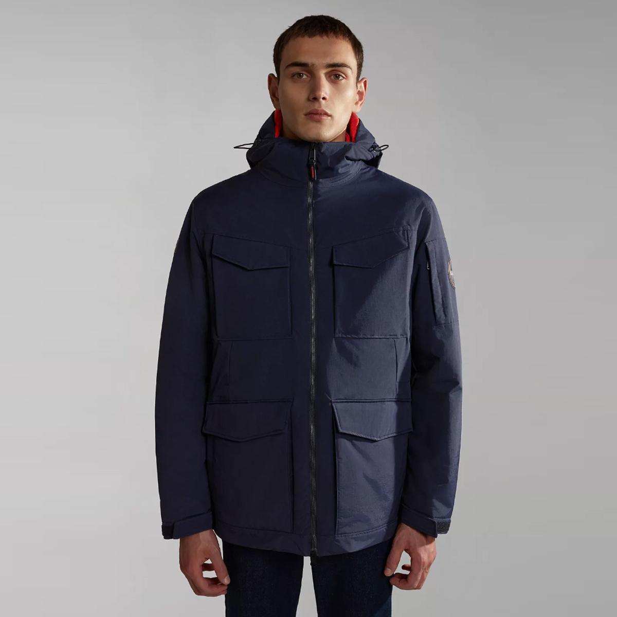 Napapijri Giacca militare Field 20-22° Blu Marine - 4