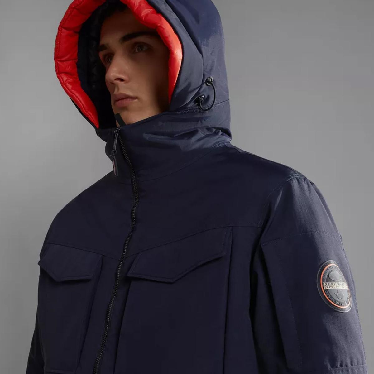 Napapijri Giacca militare Field 20-22° Blu Marine - 6