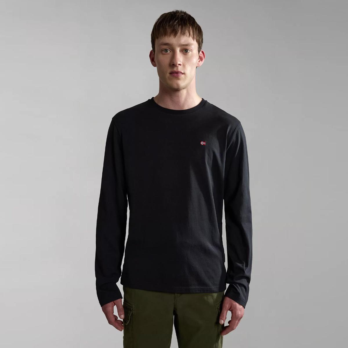 Napapijri T-Shirt a maniche lunghe Salis Black - 3