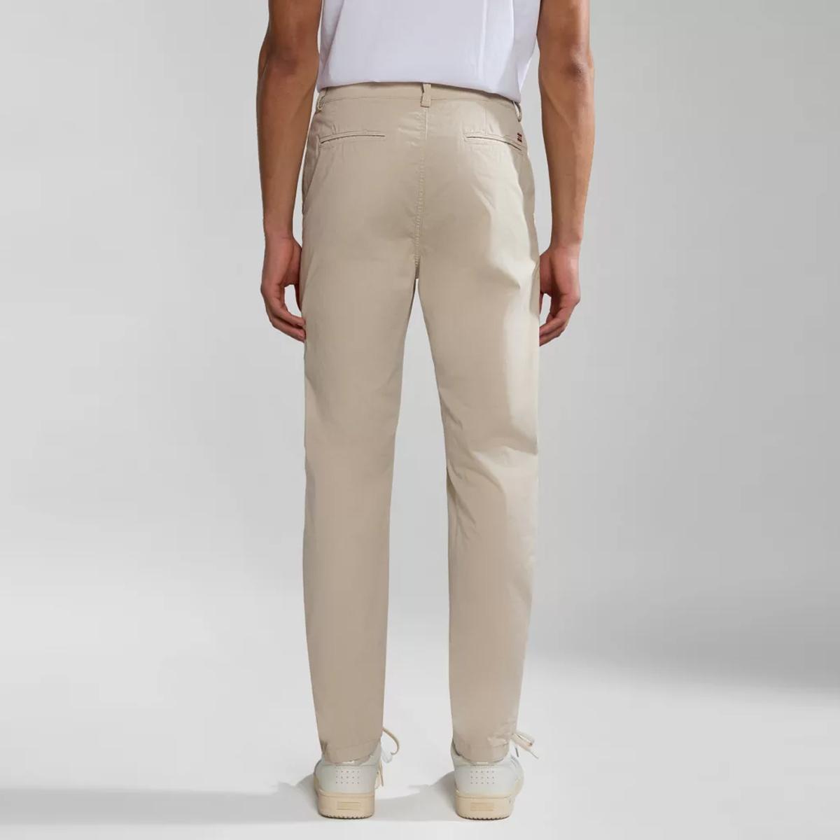 Napapijri Pantaloni Chino Estivi Puyo Beige Silver - 4