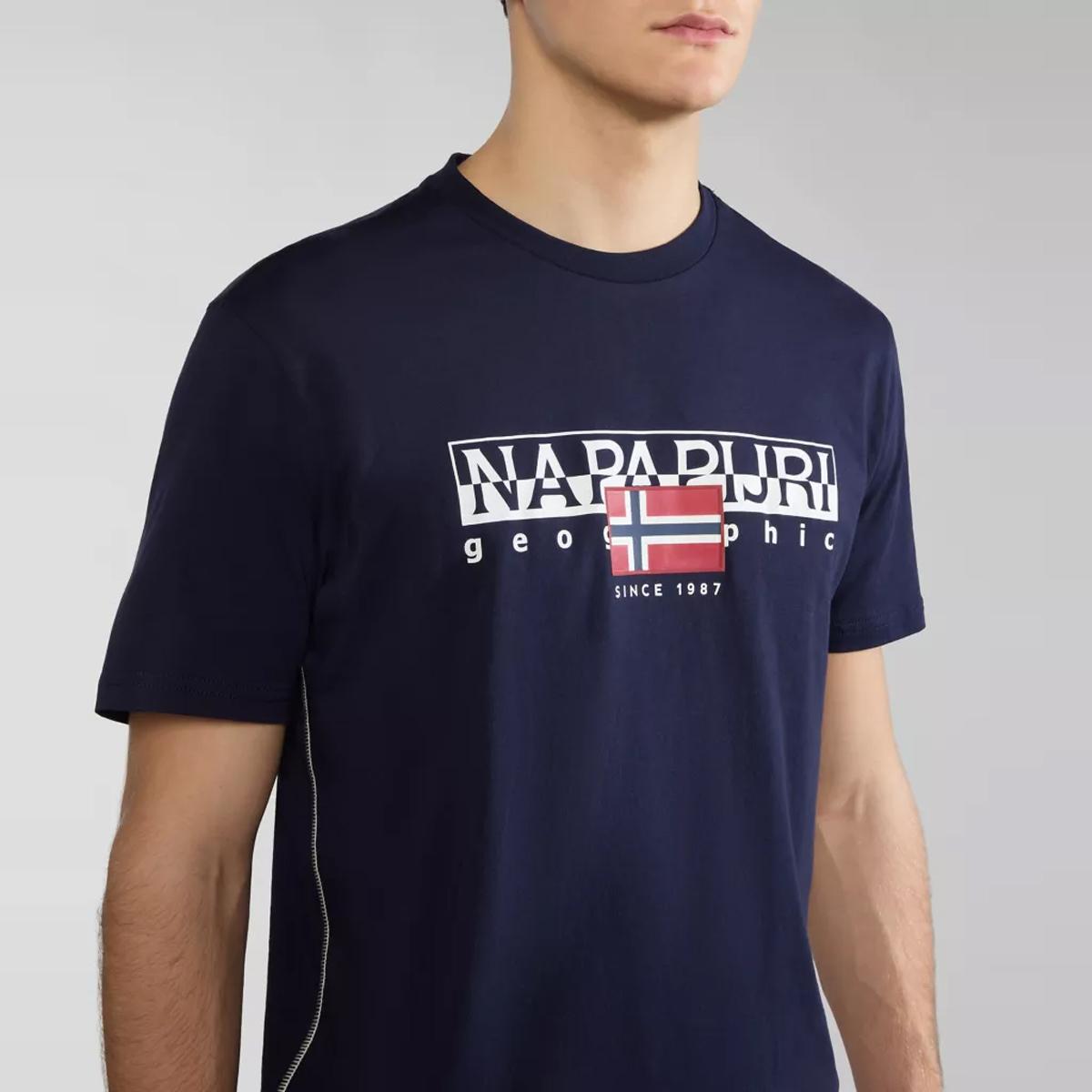 Napapijri T-Shirt Aylmer Blu Marine - 6