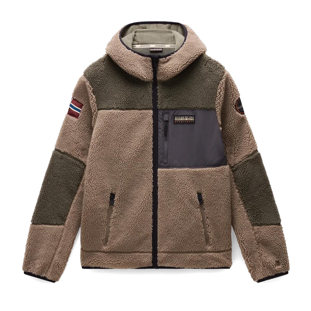 Napapijri Felpa in pile Yupik Medium Beige - 1