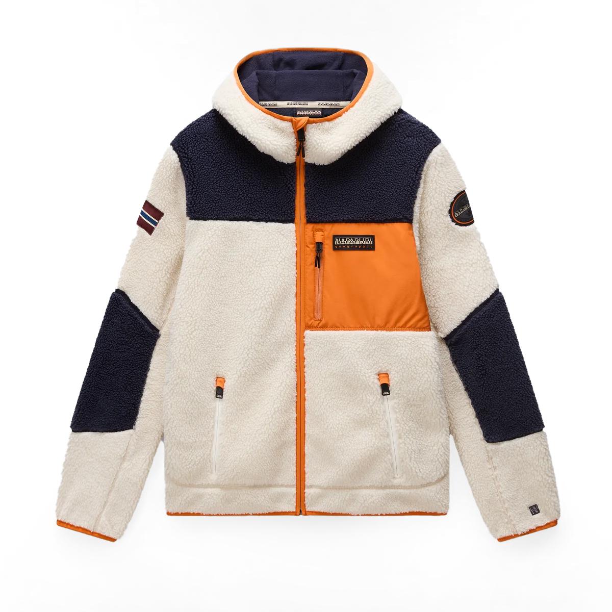 Napapijri Felpa in pile Yupik Natural - 1