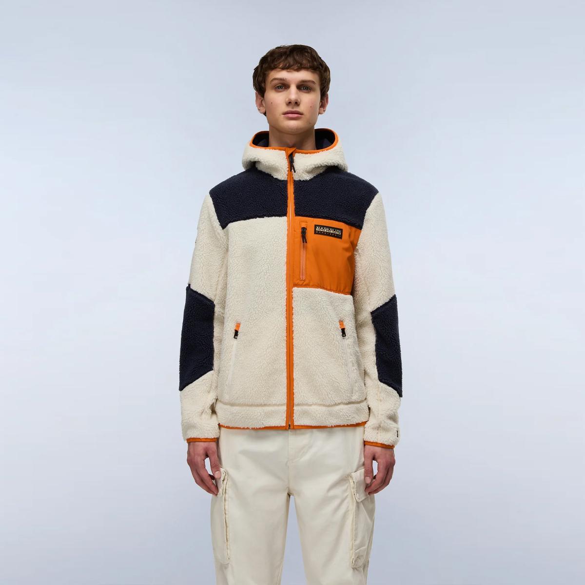 Napapijri Felpa in pile Yupik Natural - 3