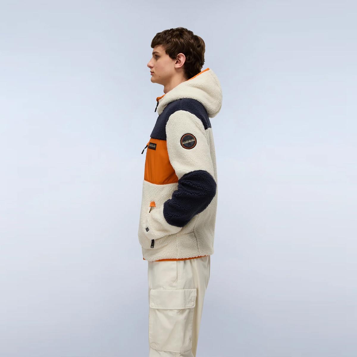 Napapijri Felpa in pile Yupik Natural - 5