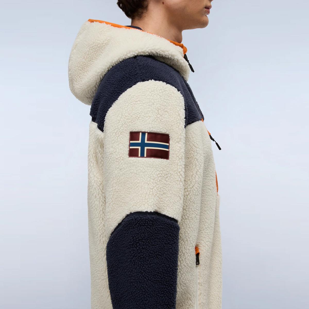 Napapijri Felpa in pile Yupik Natural - 7