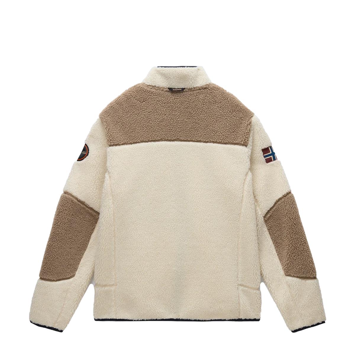 Napapijri Felpa in pile Yupik Multicolour MQZ Natural - 8