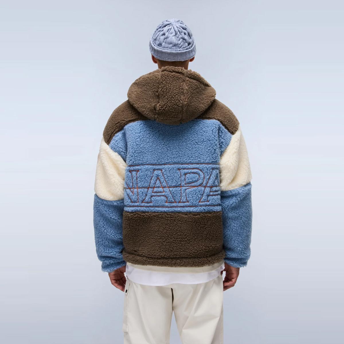 Napapijri Felpa in pile Tires Light Blue - 5