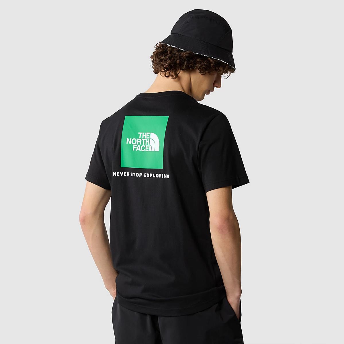 The North Face T-Shirt Redbox TNF Black Optic Emerald - 4