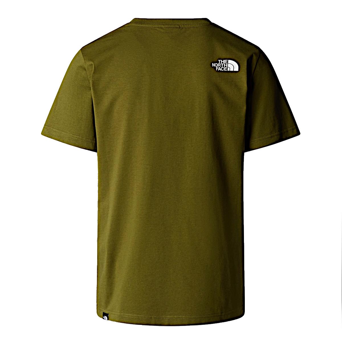 The North Face T-Shirt Easy Forest Olive TNF White - 2