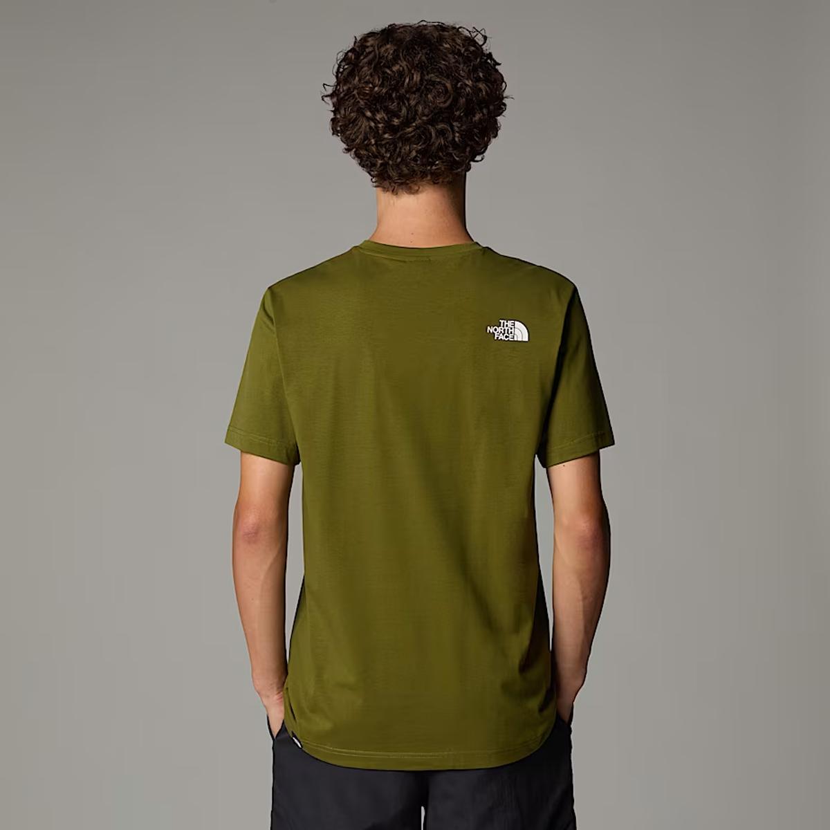The North Face T-Shirt Easy Forest Olive TNF White - 4