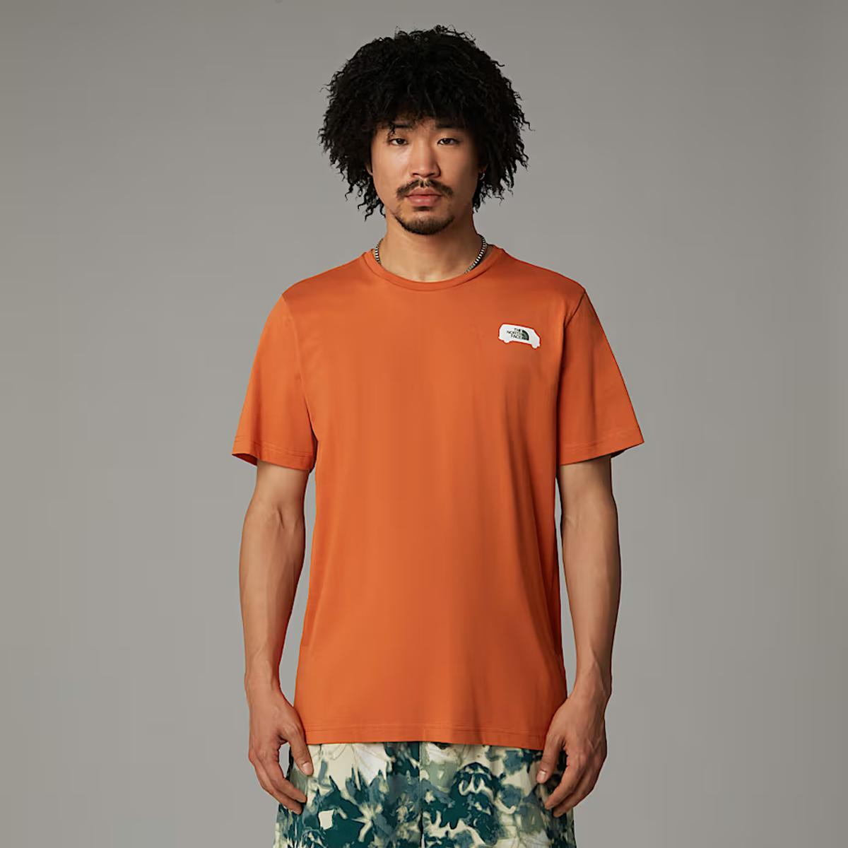 The North Face T-shirt Outdoor Graphic Iron Bronze - 3
