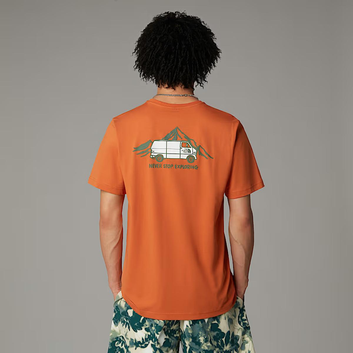 The North Face T-shirt Outdoor Graphic Iron Bronze - 4