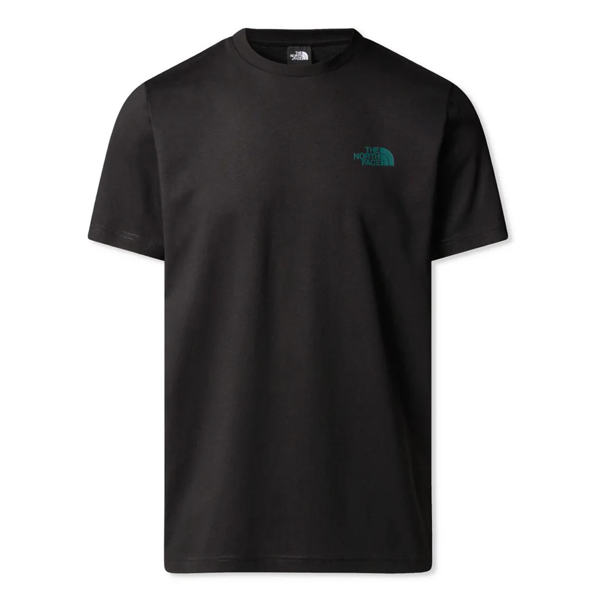 The North Face T-Shirt NSE Box TNF Black Deep Nori Trail Grid - 1