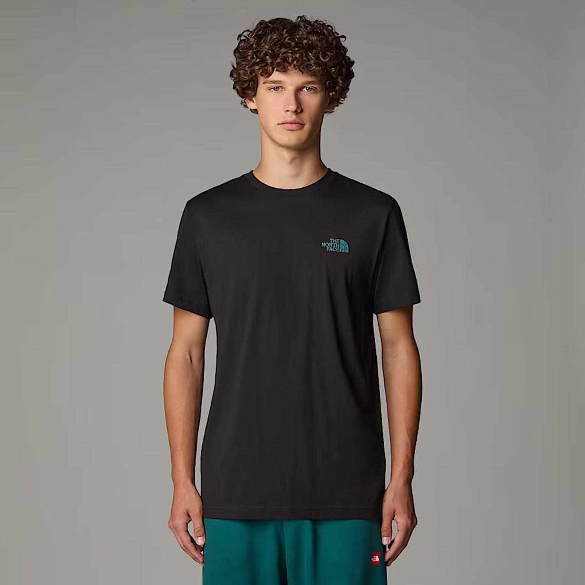 The North Face T-Shirt NSE Box TNF Black Deep Nori Trail Grid - 3