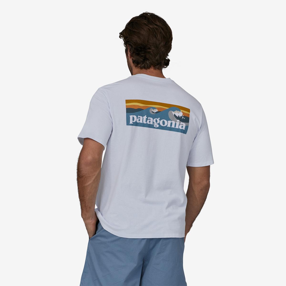 Patagonia T-Shirt Boardshirt Logo Pocket Responsibili-Tee® White - 3