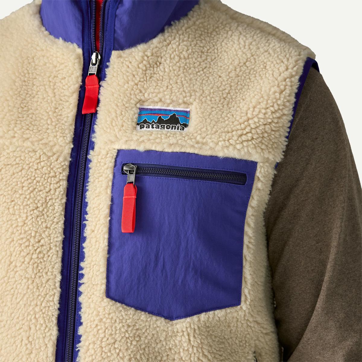 Patagonia Gilet in pile Classic Retro-X® Fleece Vest Dark Natural - 6