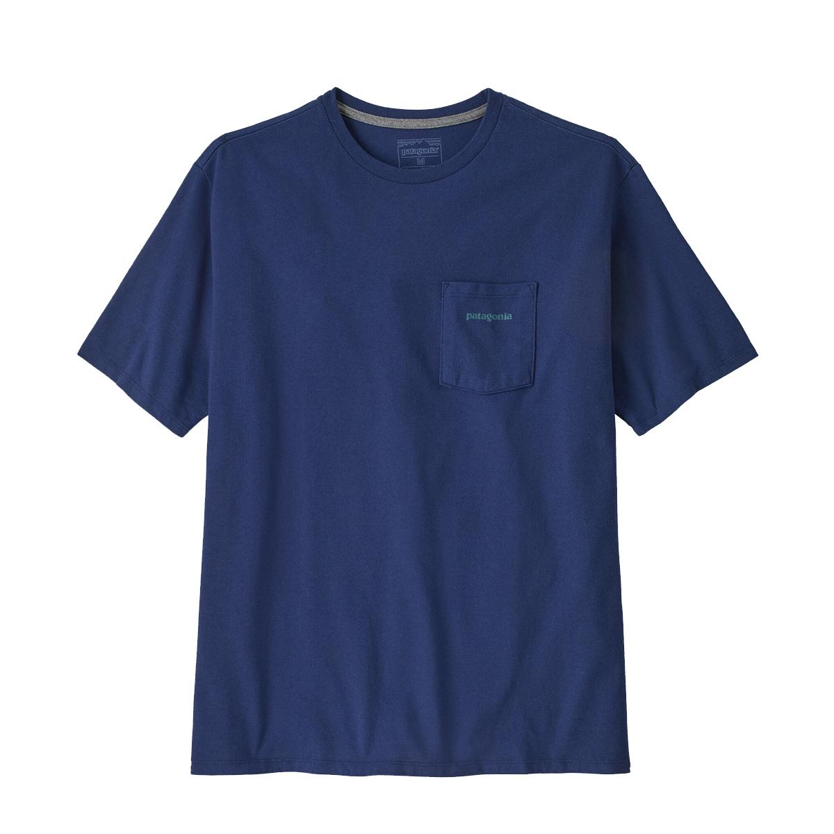 Patagonia T-Shirt Boardshirt Logo Pocket Responsibili-Tee® Clement Blue - 1