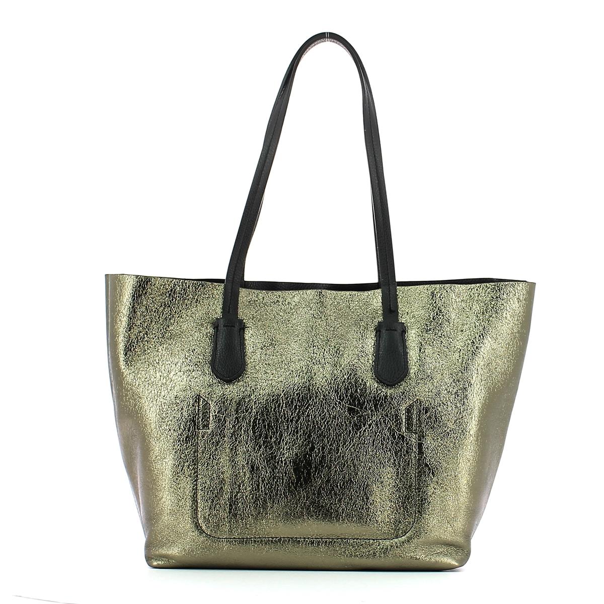 Leather shopper