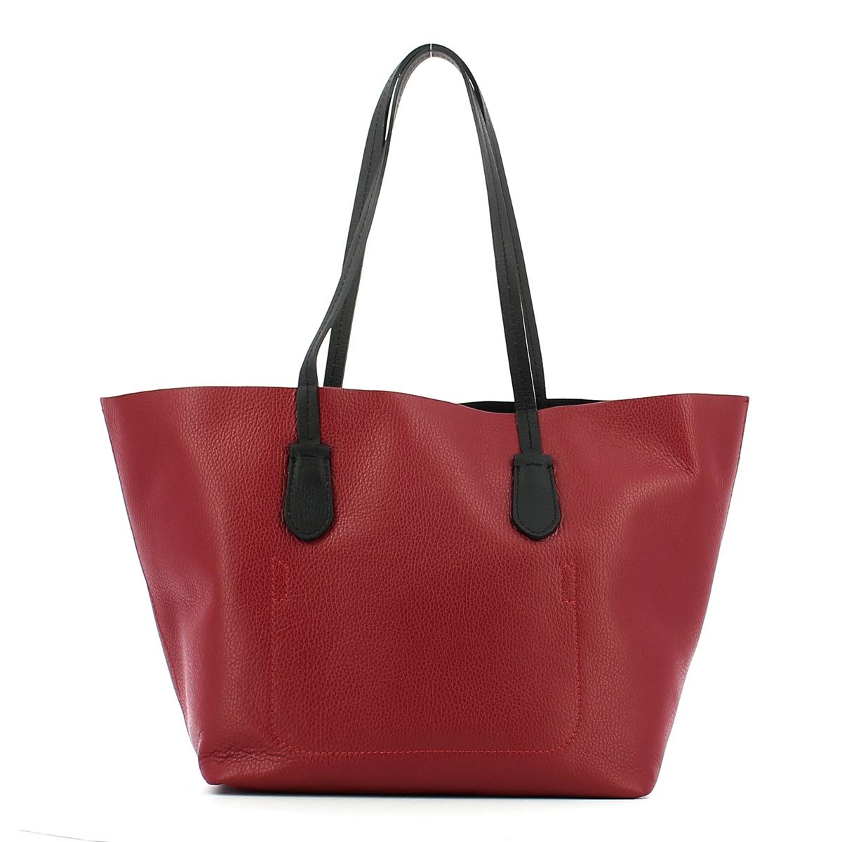 Leather shopper