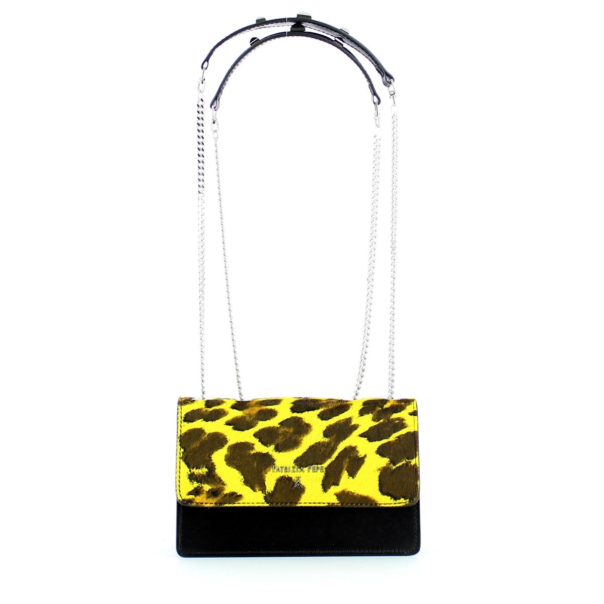 Patrizia Pepe Convertible Mini Crossbody Piping Animalier - 1