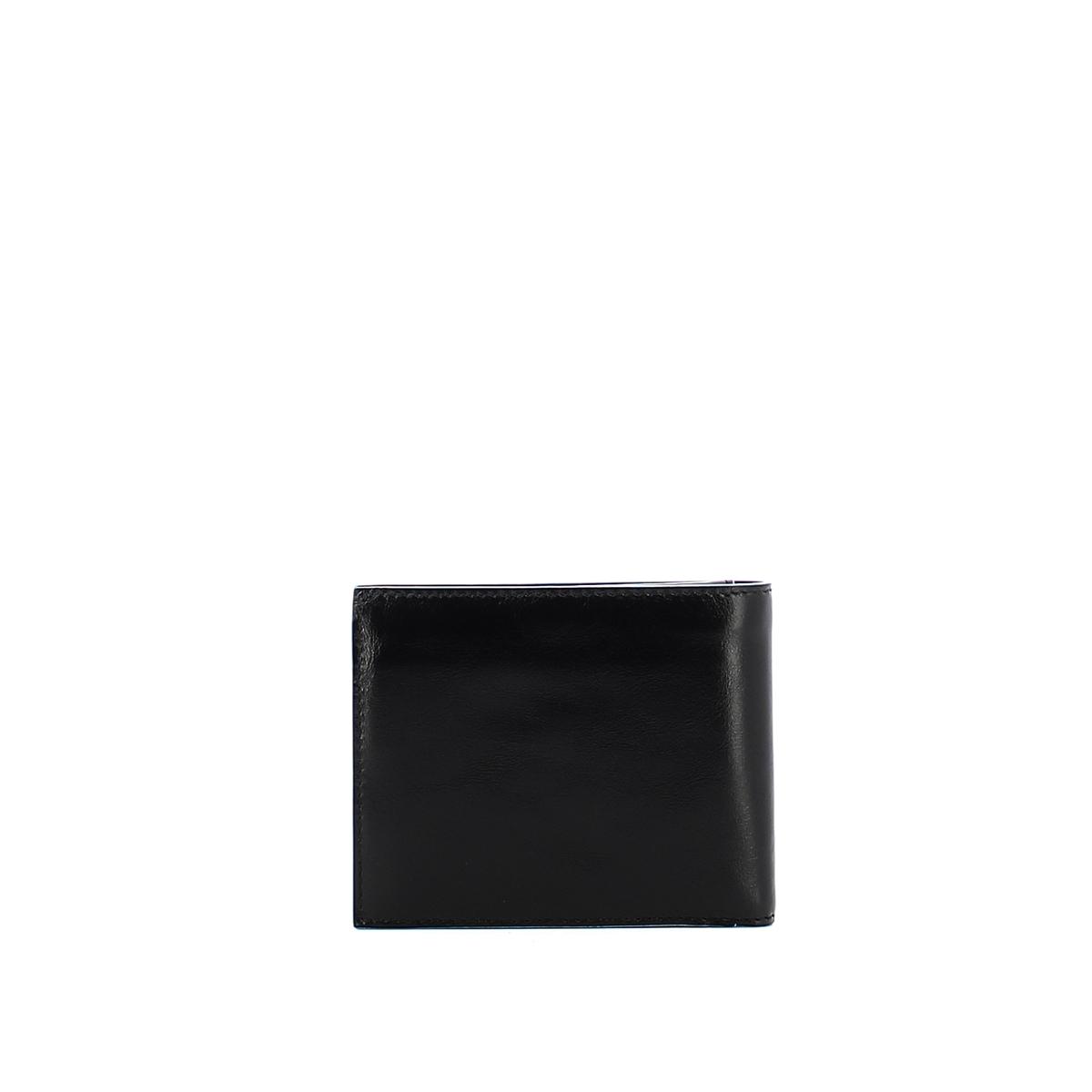 Men wallet with coin pouch Blue Square