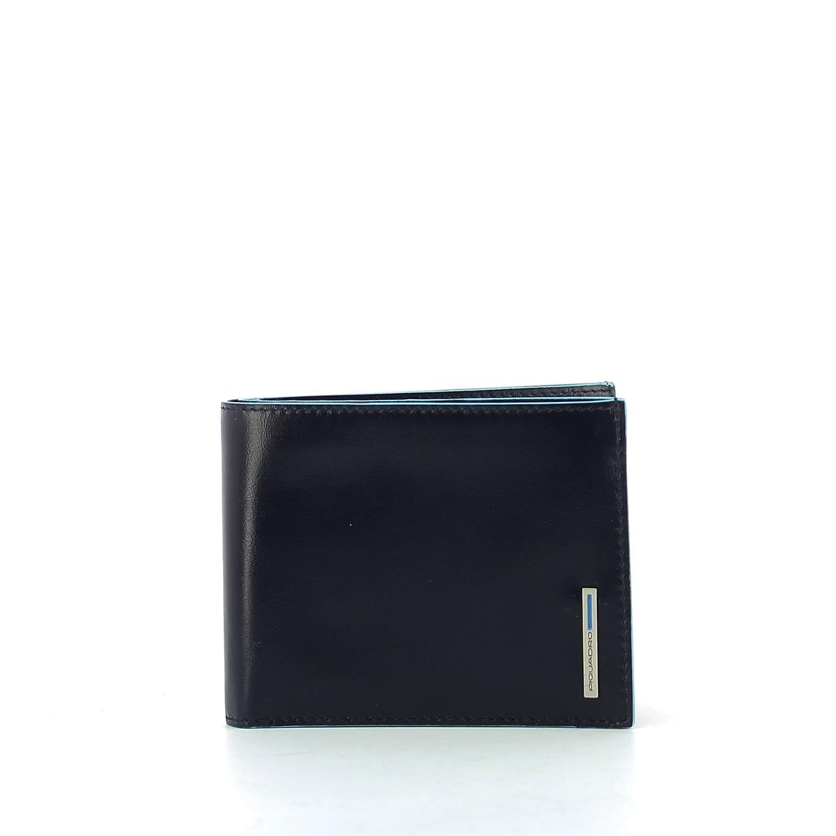 Wallet with coin pouch Blue Square-BLU/2-UN