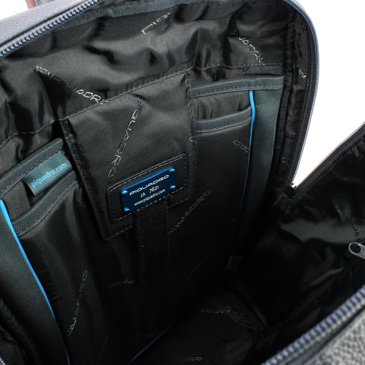 Piquadro Laptop Backpack in leather 14.0 - 4