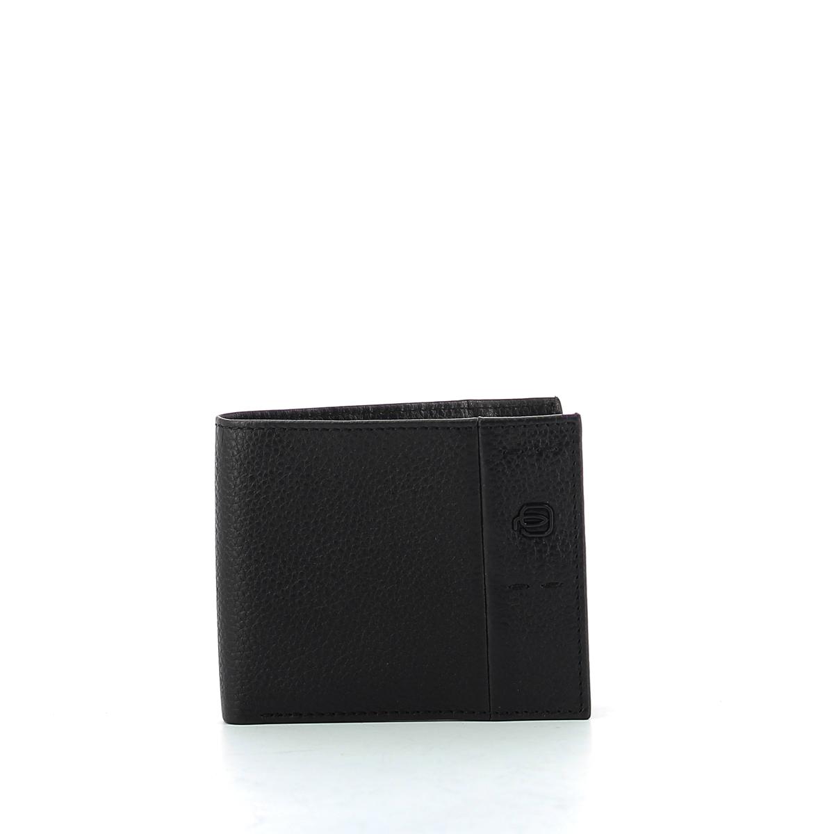 Wallet with removable ID holder P15 Plus-NERO-UN