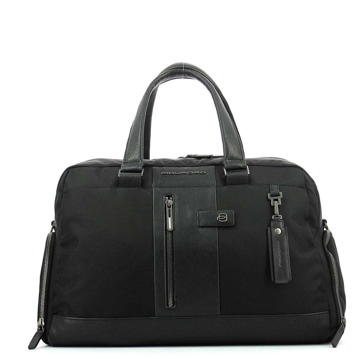Duffel bag with shoe compartment Brief-NERO-UN