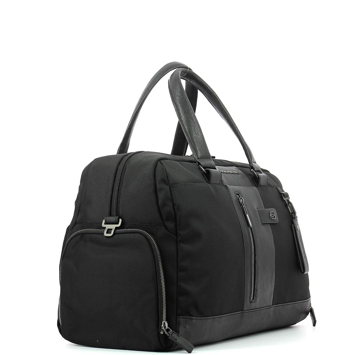 Duffel bag with shoe compartment Brief-NERO-UN