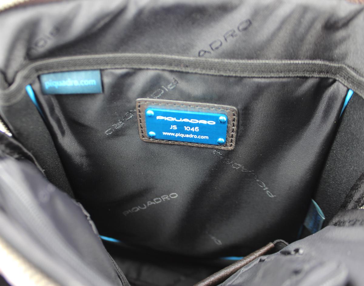 Leather Organised crossbody Black Square-TESTA//MORO-UN