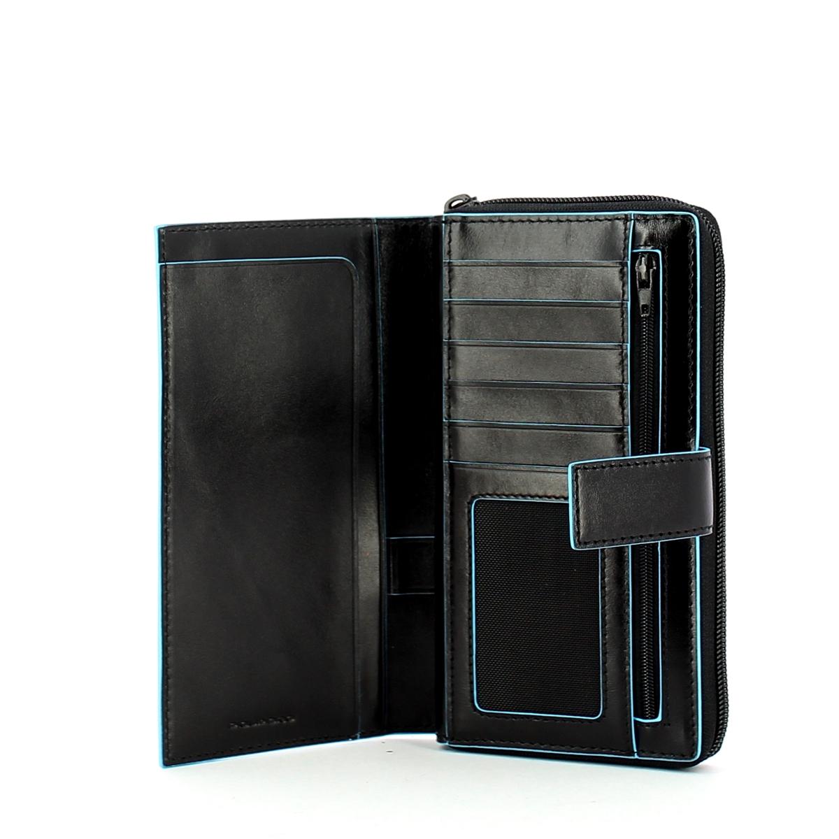 Piquadro Portafoglio donna in pelle Blue Square - 3