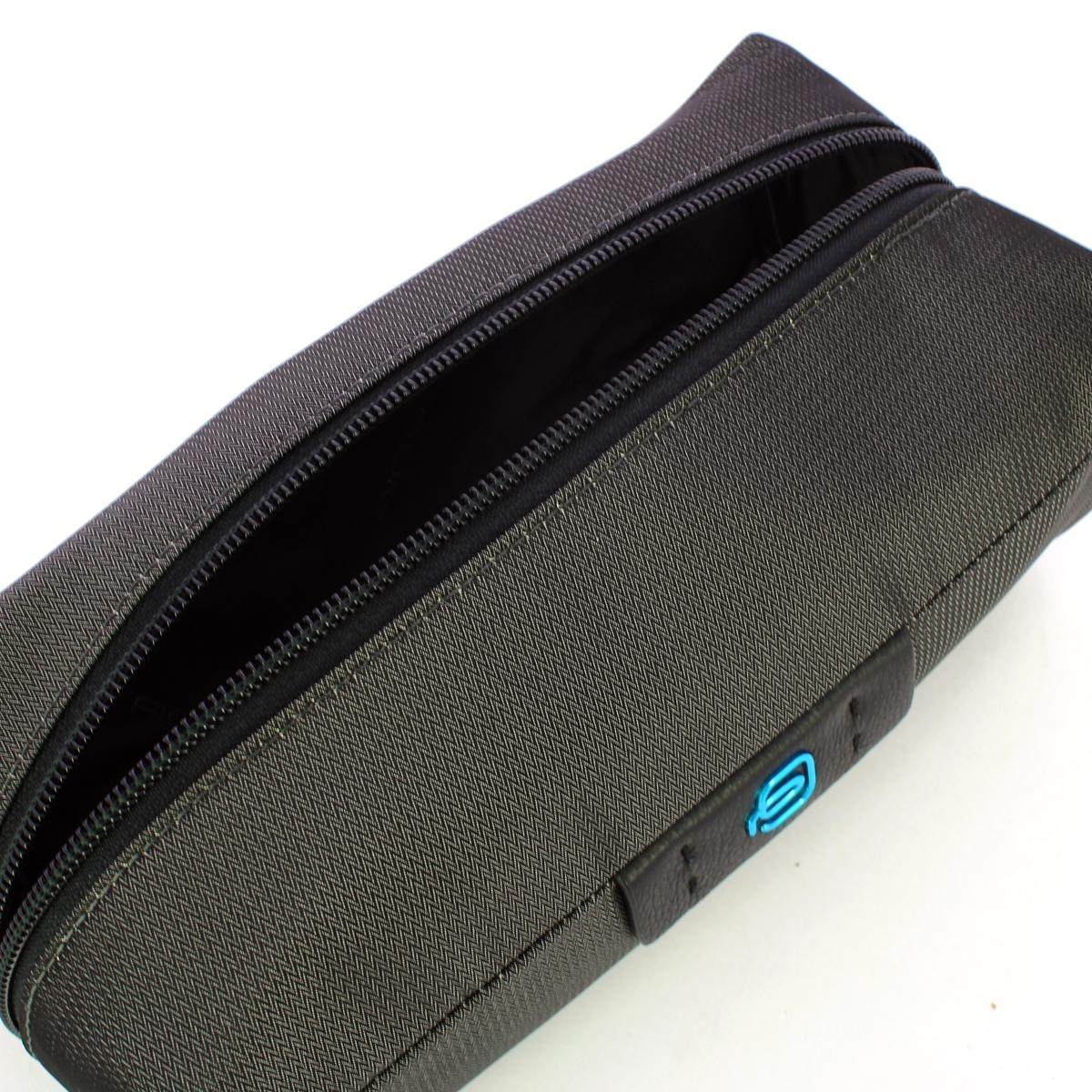 Piquadro Pochette P16 Chevron Grigio - 4