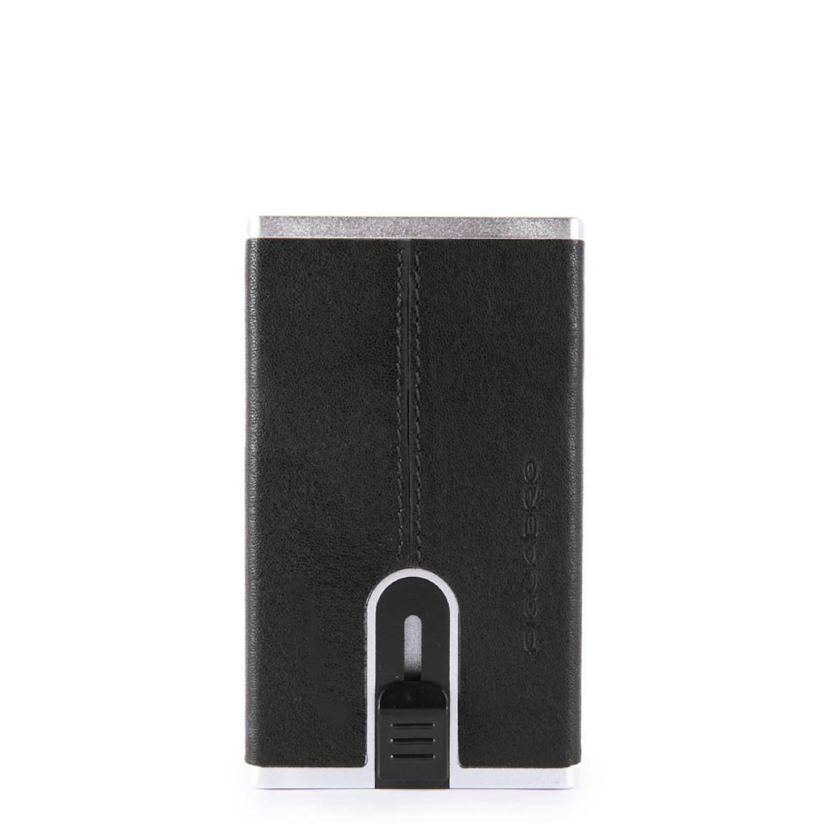 Piquadro Porta carte di credito con Sliding System Black Square - 1